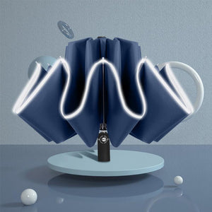 Tuulenkestävä LED-sateenvarjo