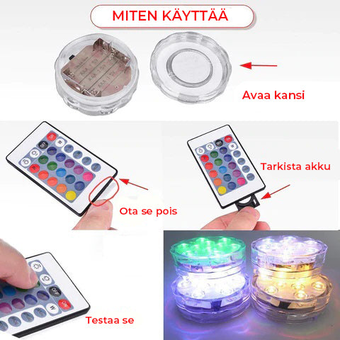 Vedenalaiset LED Allasvalot