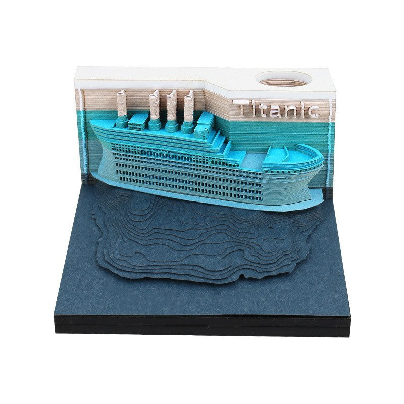 Taiteellinen 3D-muistilehtiö, 6 mallia