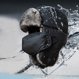 Lämmin tuulenpitävä hattu