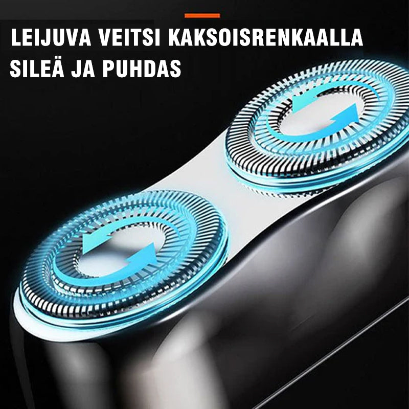 Pestävä ladattava miniparranajokone