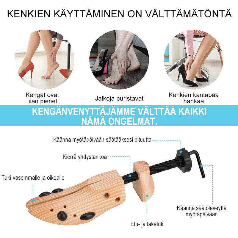 Puinen kengänvenyttäjä