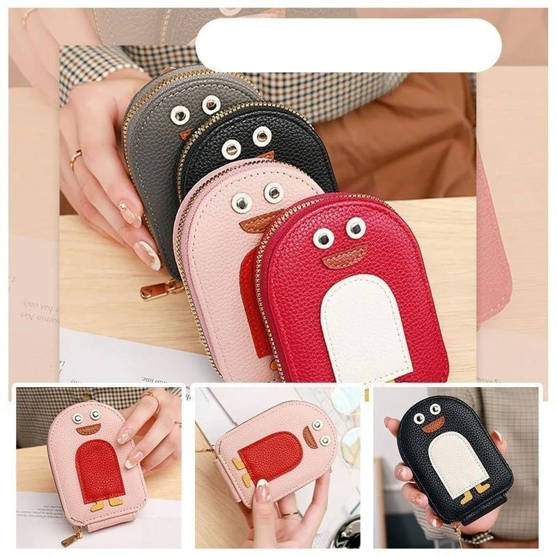 Cute Penguins PU Credit Card Coin Wallet