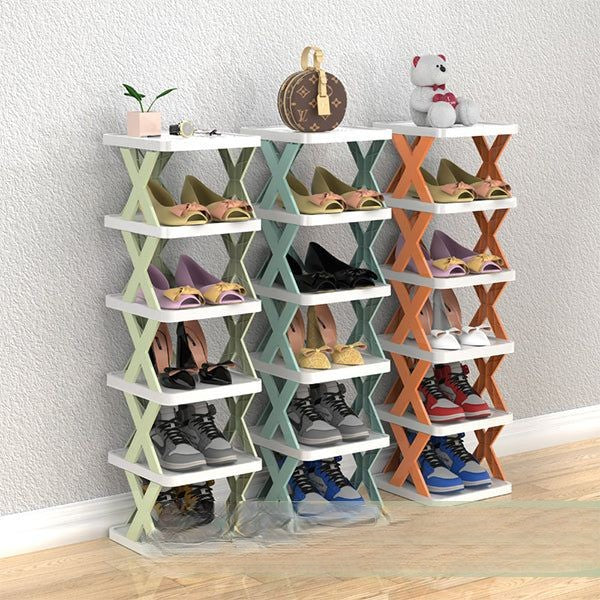 DIY yhdistelmä kenkäteline
