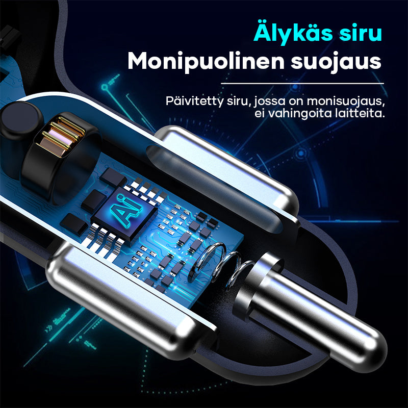4-IN-1-Pikalatausportti autoon