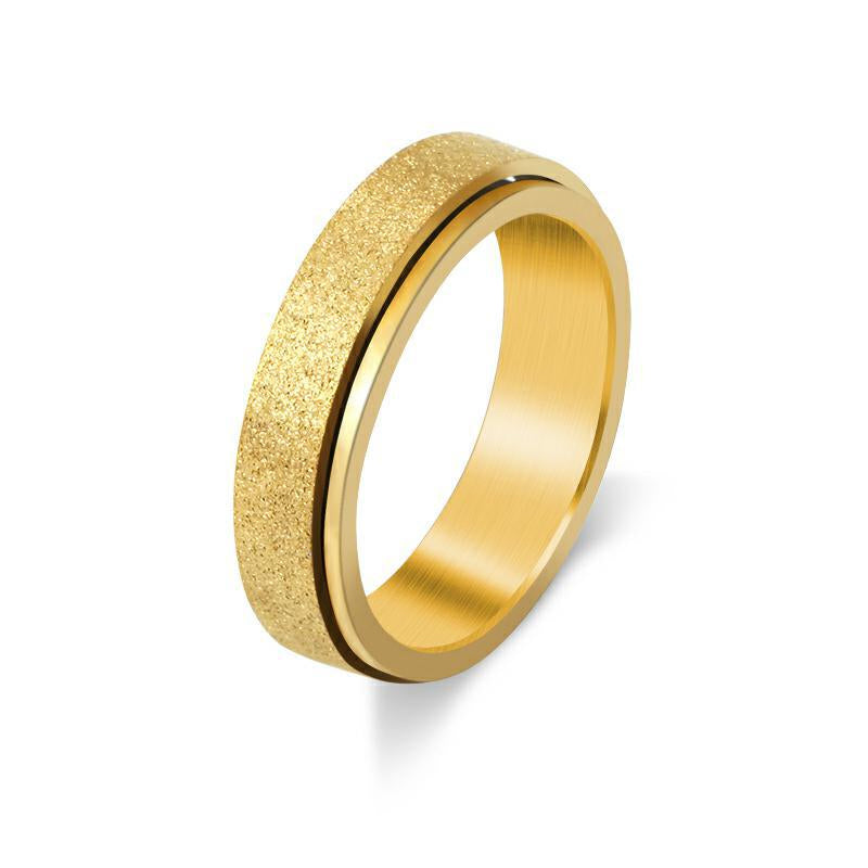 Unisex spinner sormus ruostumattomasta teräksestä