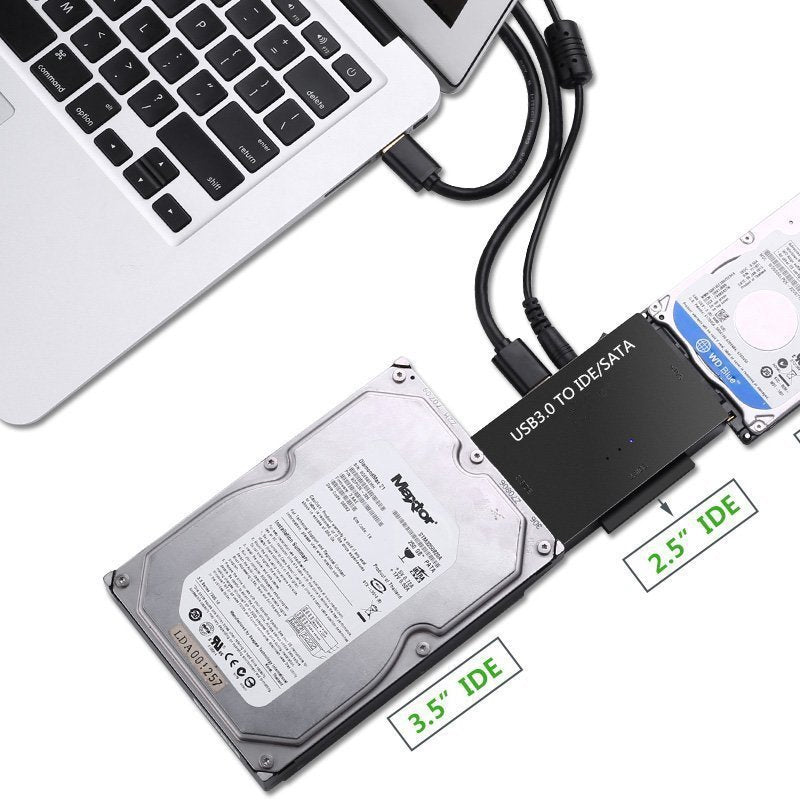 USB 3.0 ja IDE & SATA ulkoinen kiintolevy muunnin