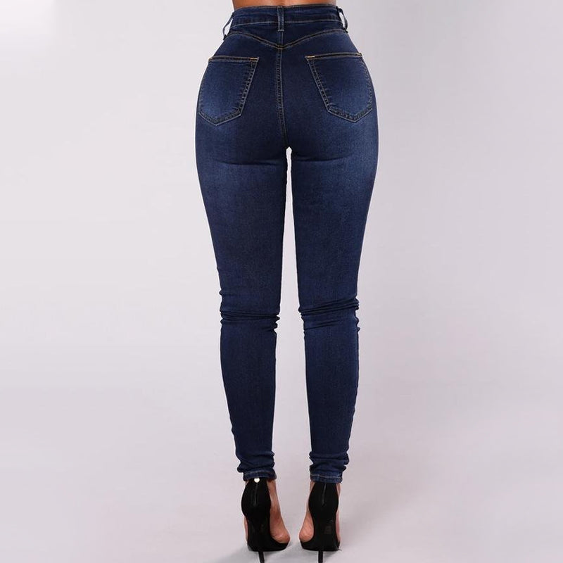 Korkeavyötäröiset Skinny Farkut