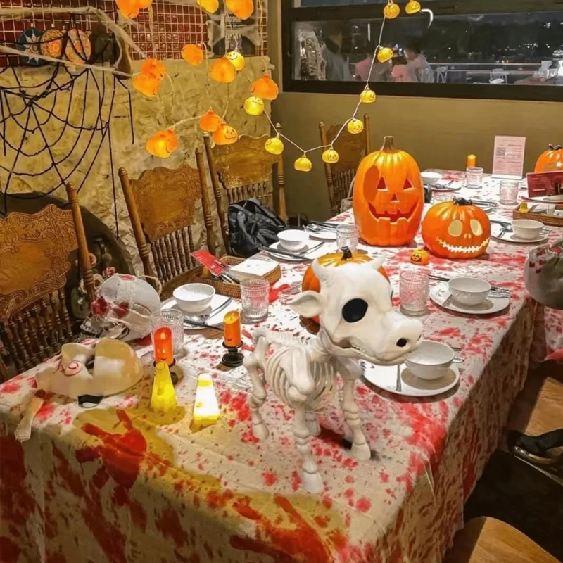 Lehmän luuranko Halloween-koriste