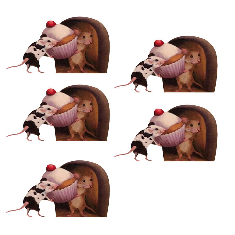 3D-hiirenkolo seinätarrat