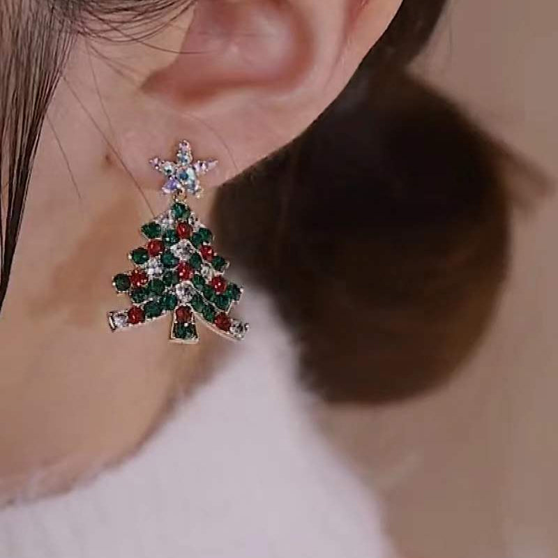 Christmas Tree Stud Earrings