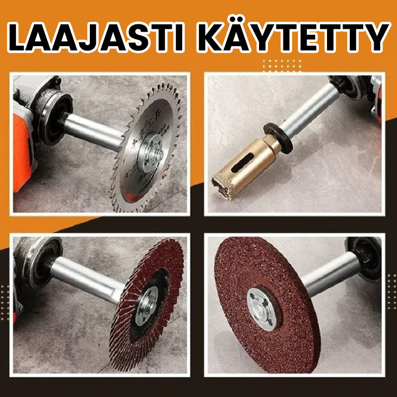 Kulmahiomakoneen jatkeen yhdystanko.