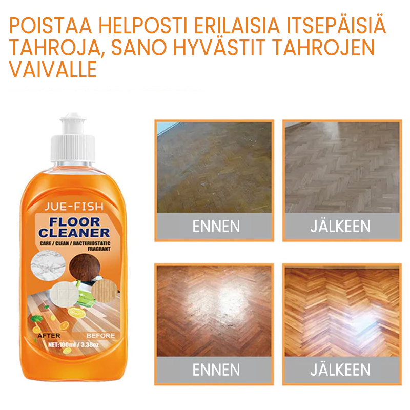 Tehokas lattianpuhdistusaine