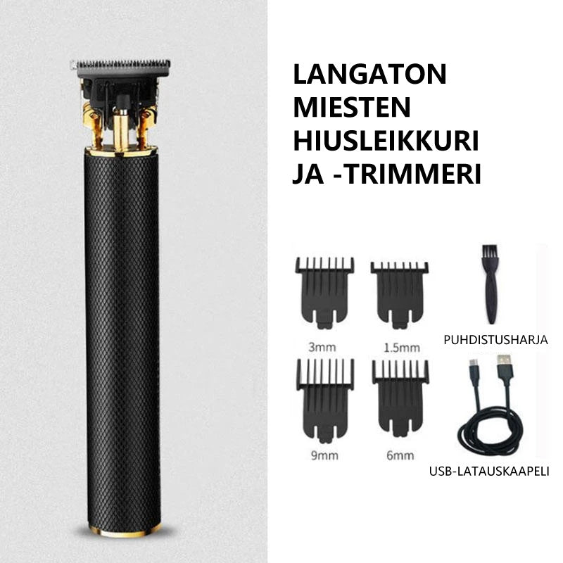 Langaton miesten hiusleikkuri ja -trimmeri