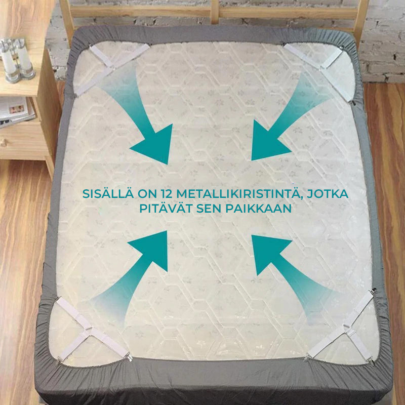 Lakanankiinnikkeet, 8 kpl säädettävät kolmiohihnat