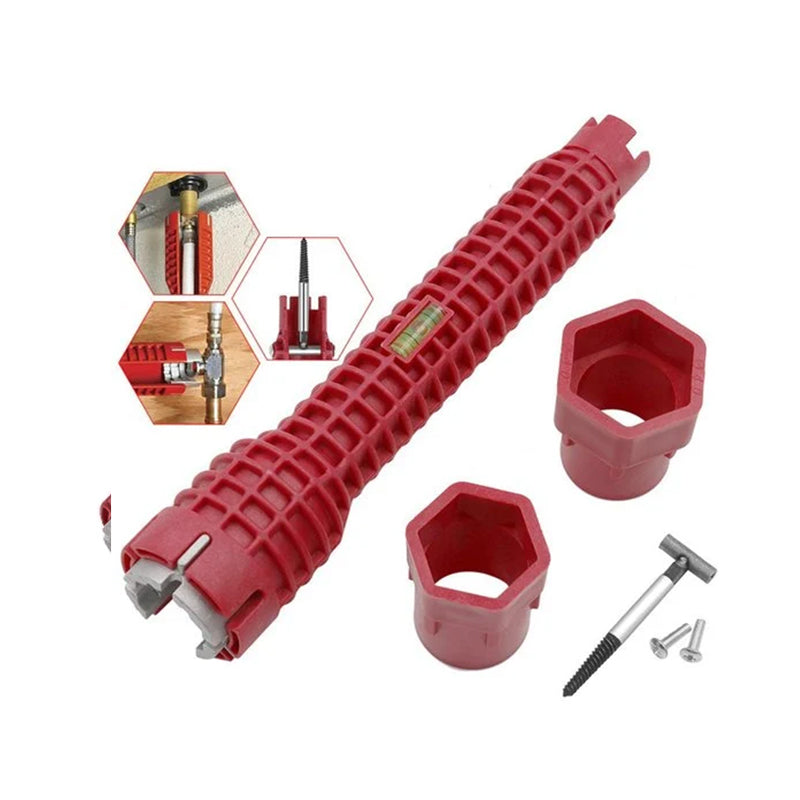 8-in-1 Pesualtaan vesiputkiavain