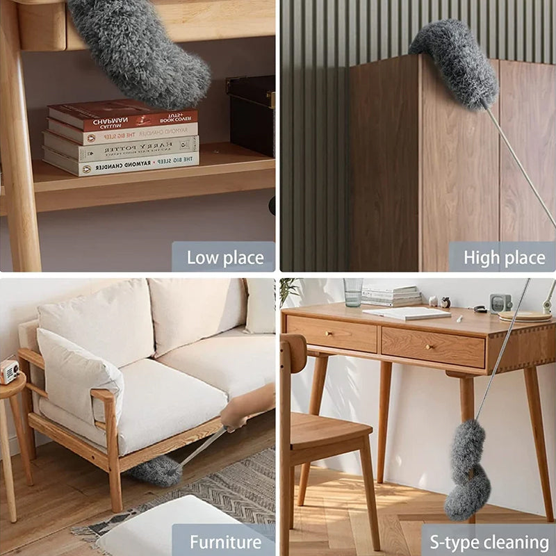 Mikrokuitupölyhuiska teleskooppivarrella