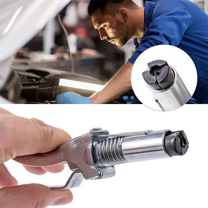 Rasvaprässin liitin, lukittuva