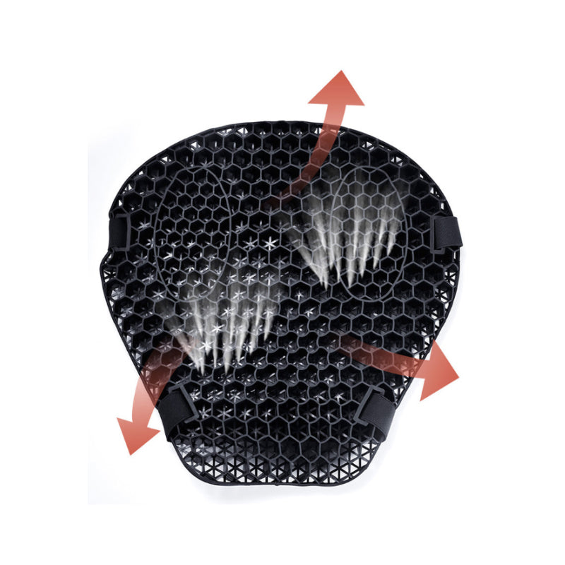 Hunajakenno 3D Hengittävä Moottoripyörän Istuintyyny
