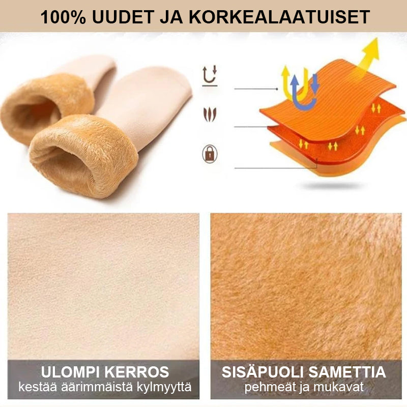 Paksut samettiset talvisukat