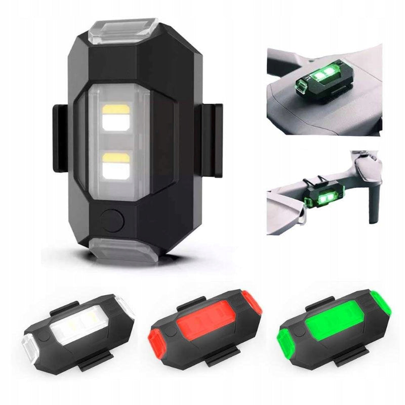 4 Väriä LED Aircraft Strobe Valot & USB lataus