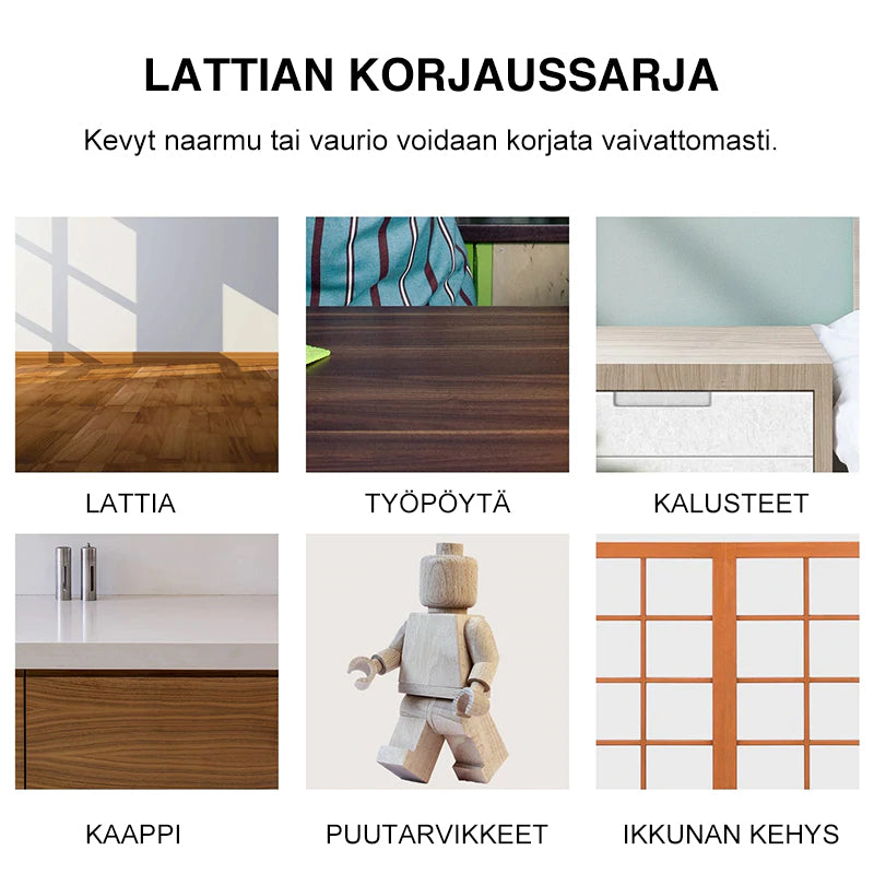 Puulattioiden ja -kalusteiden korjaussarja