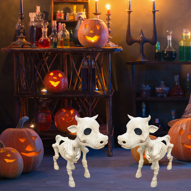Lehmän luuranko Halloween-koriste