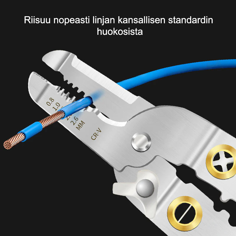 Monitoimiset johtojen kuorintapihdit