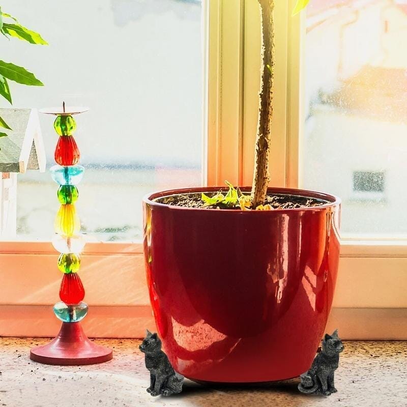 Eläinteemaiset kukkaruukkujen jalat (3 kpl)