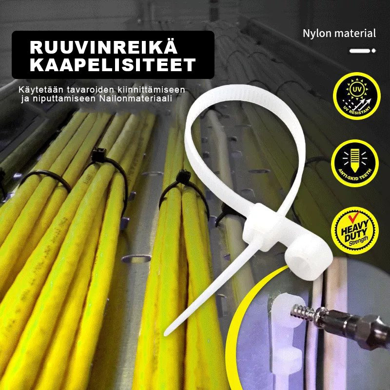 Ruuvireikäiset Kaapelinsiteet