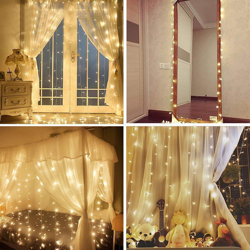 Koristevalot verhoihin, 120 LED