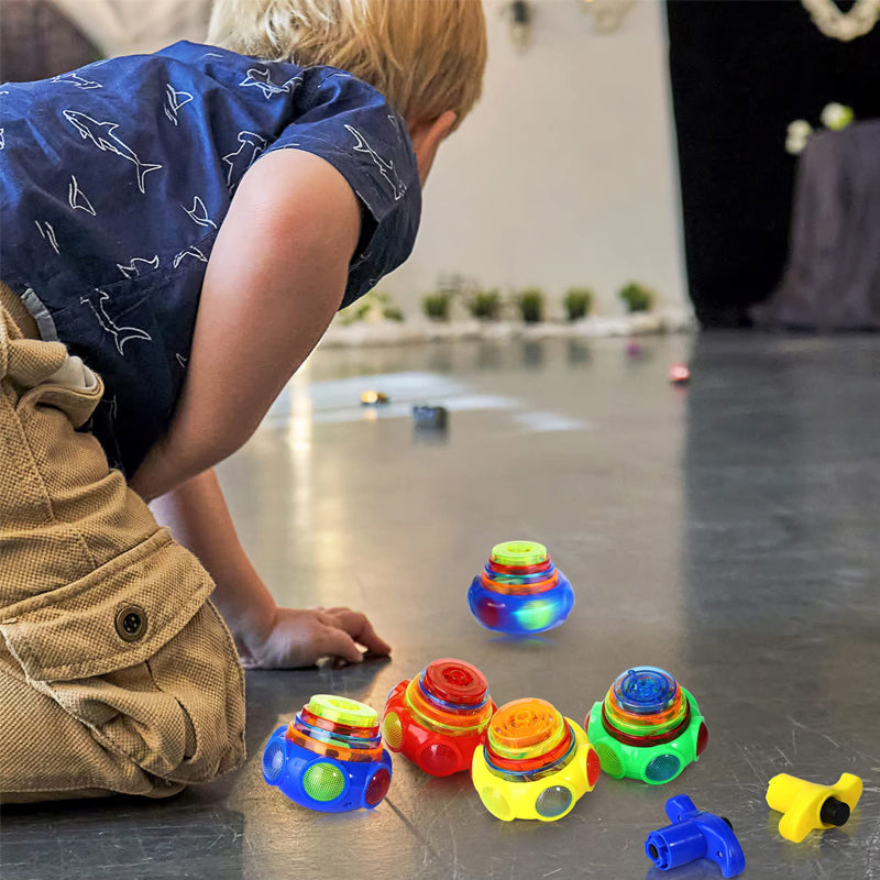 Musiikki vilkkuva Spinners lelu laukaisimella