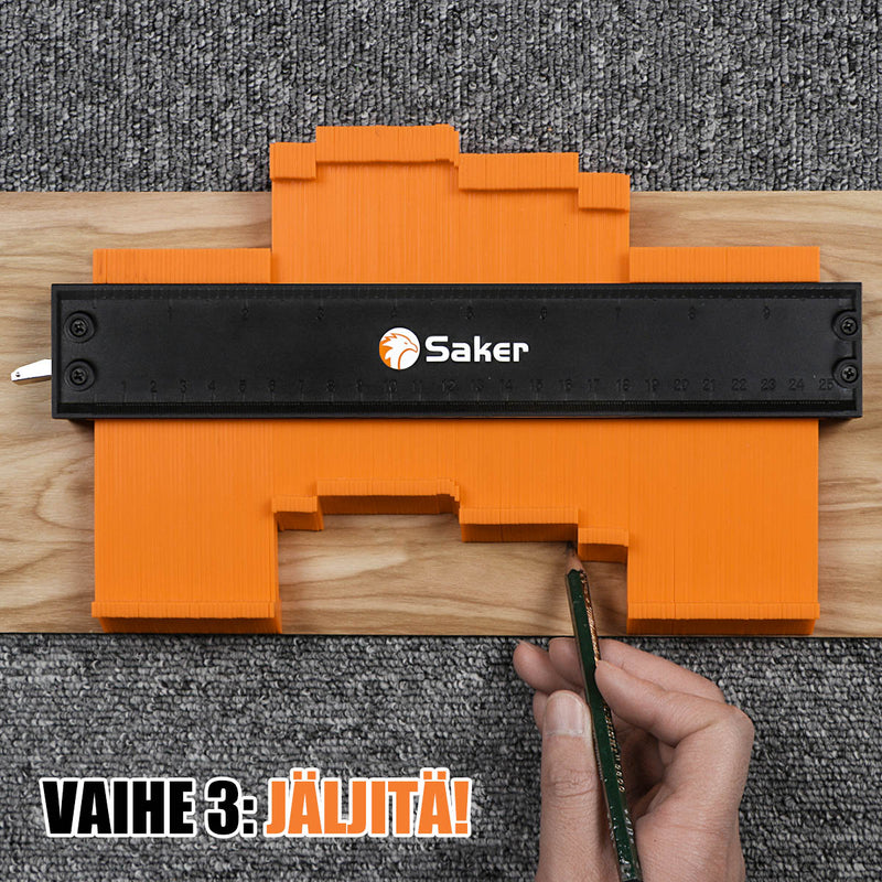 Saker® profiilityökalu ääriviivamittarilla