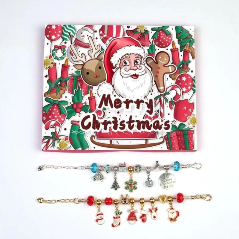 DIY joulu🎁 - adventtikalenteri - yllätys rannekorusetti