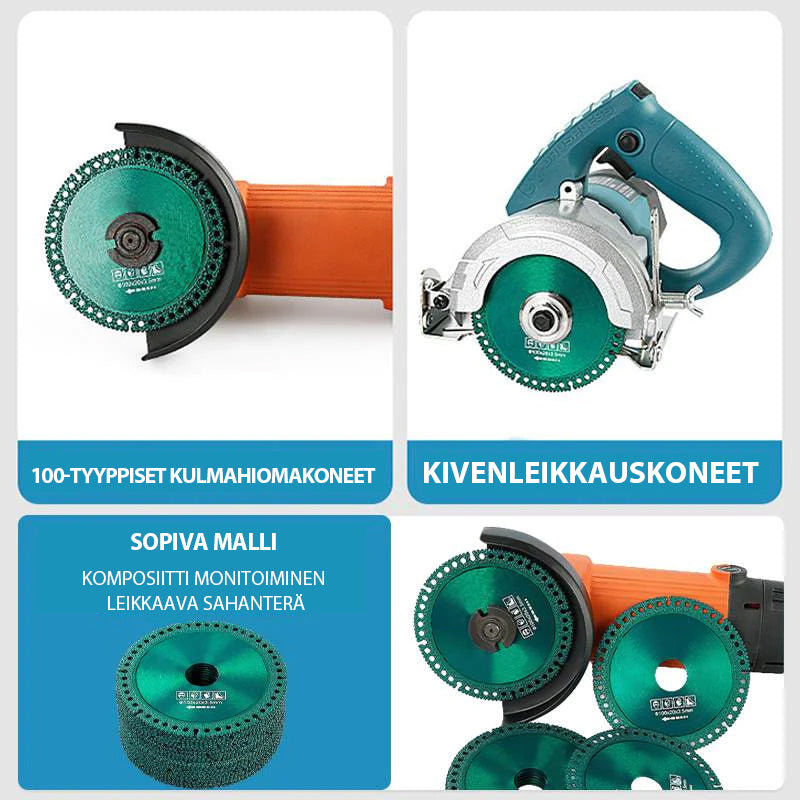 Komposiitti monikäyttöinen leikkaava sahaterä