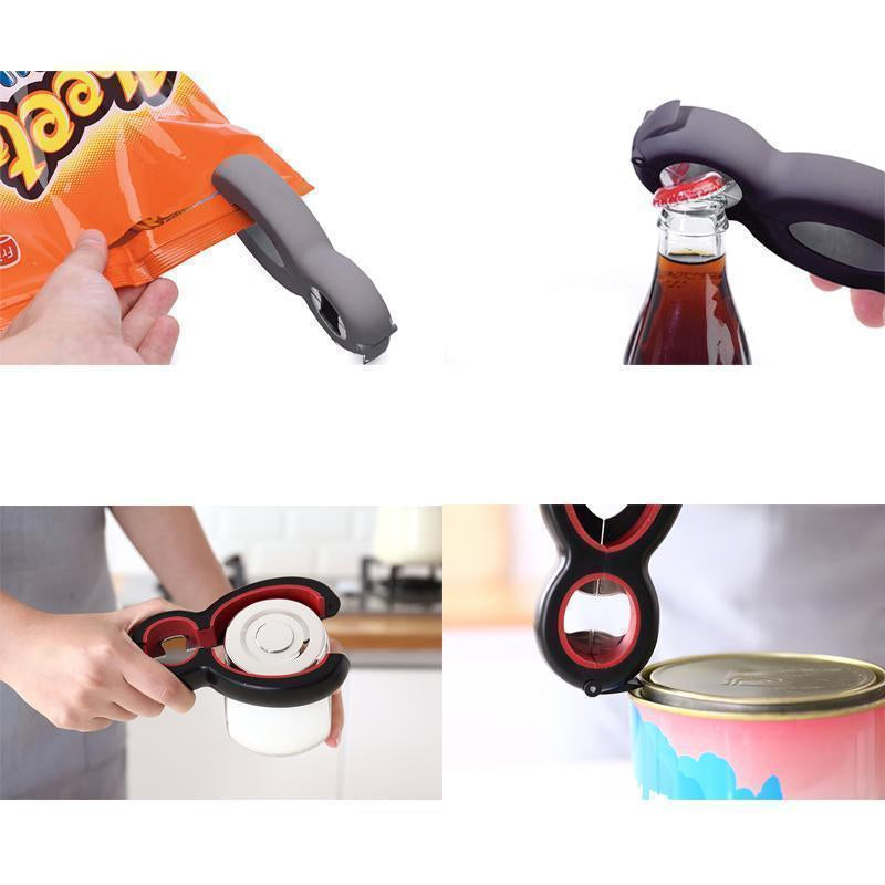 6-in-1 Monikäyttöinen pullonavaaja