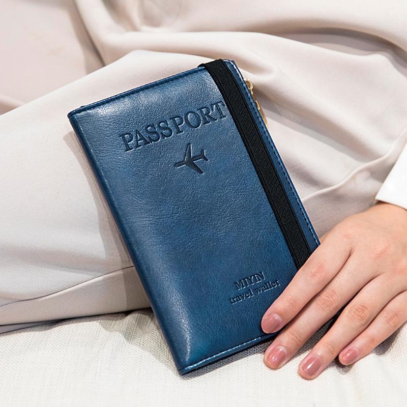 RFID-esto nahkainen passilompakko
