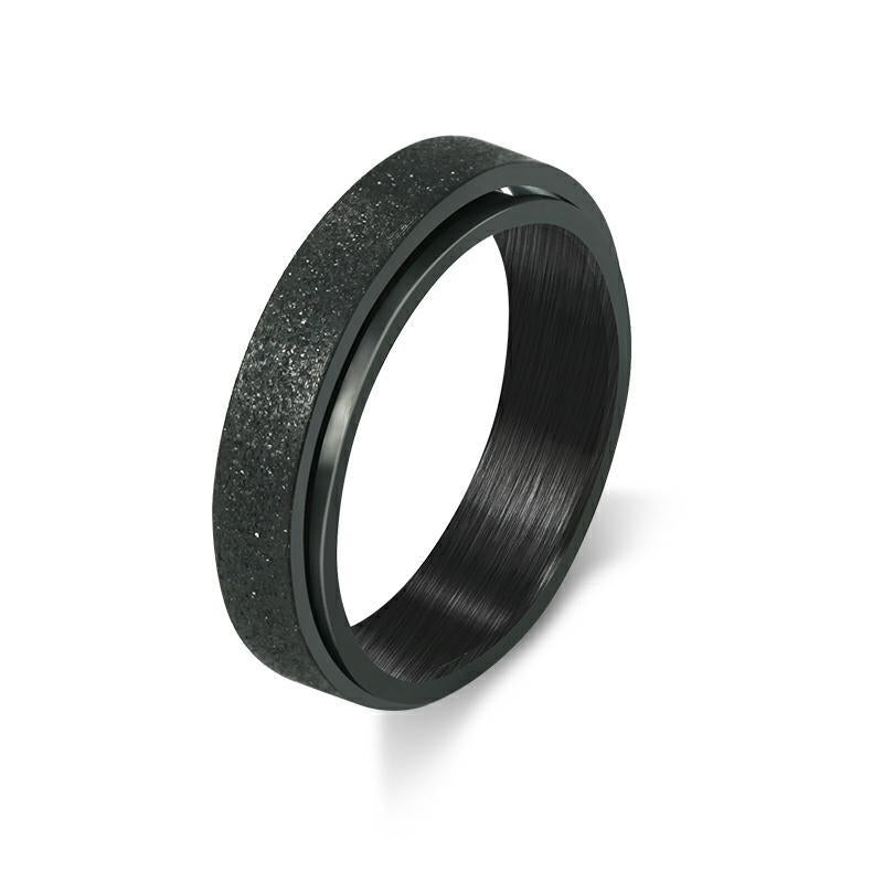 Unisex spinner sormus ruostumattomasta teräksestä