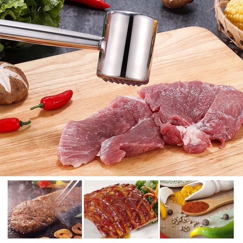 Ruostumattomasta teräksestä Tenderizer Meat Hammer