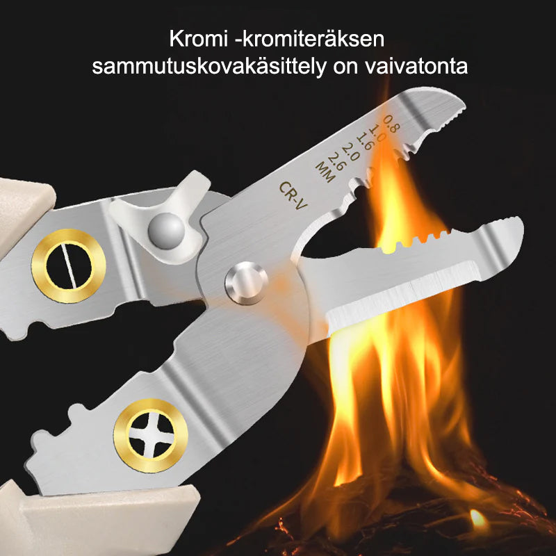 Monitoimiset johtojen kuorintapihdit
