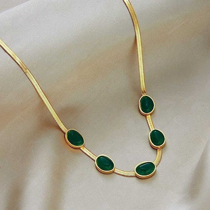 Emerald Necklace Bracelet