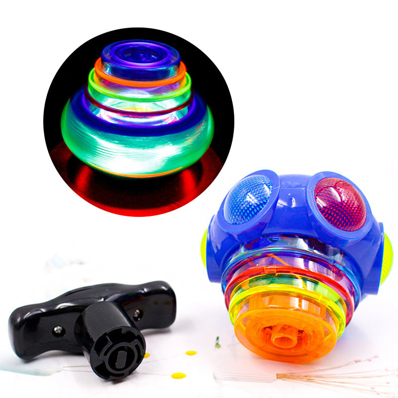 Musiikki vilkkuva Spinners lelu laukaisimella