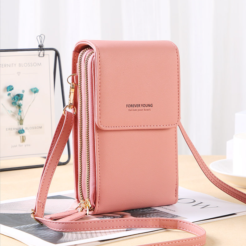 Crossbody kosketusnäyttö puhelinlaukku