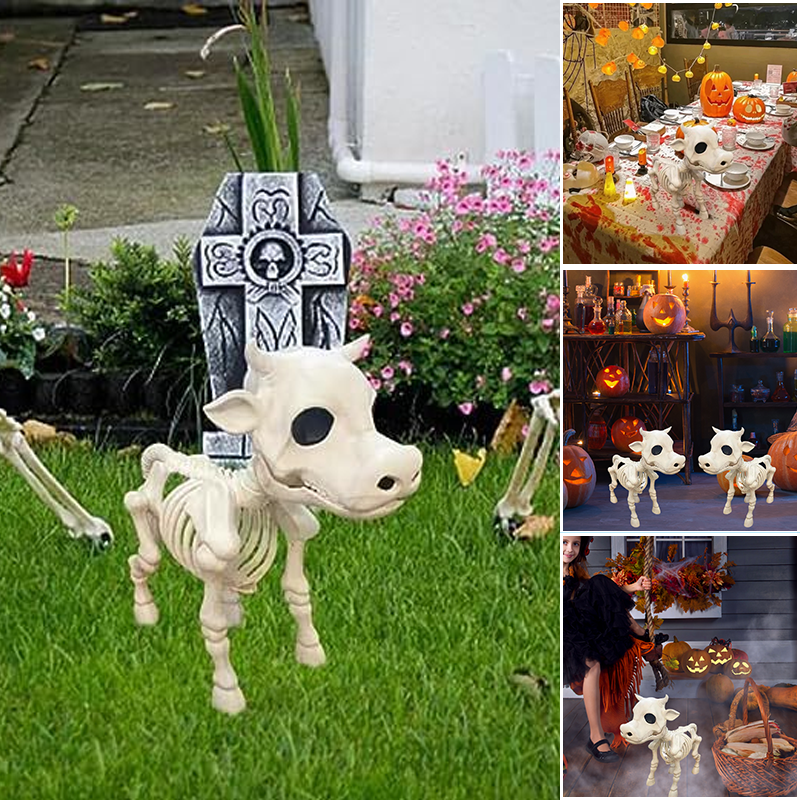 Lehmän luuranko Halloween-koriste