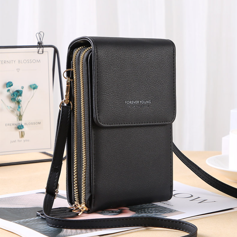 Crossbody kosketusnäyttö puhelinlaukku