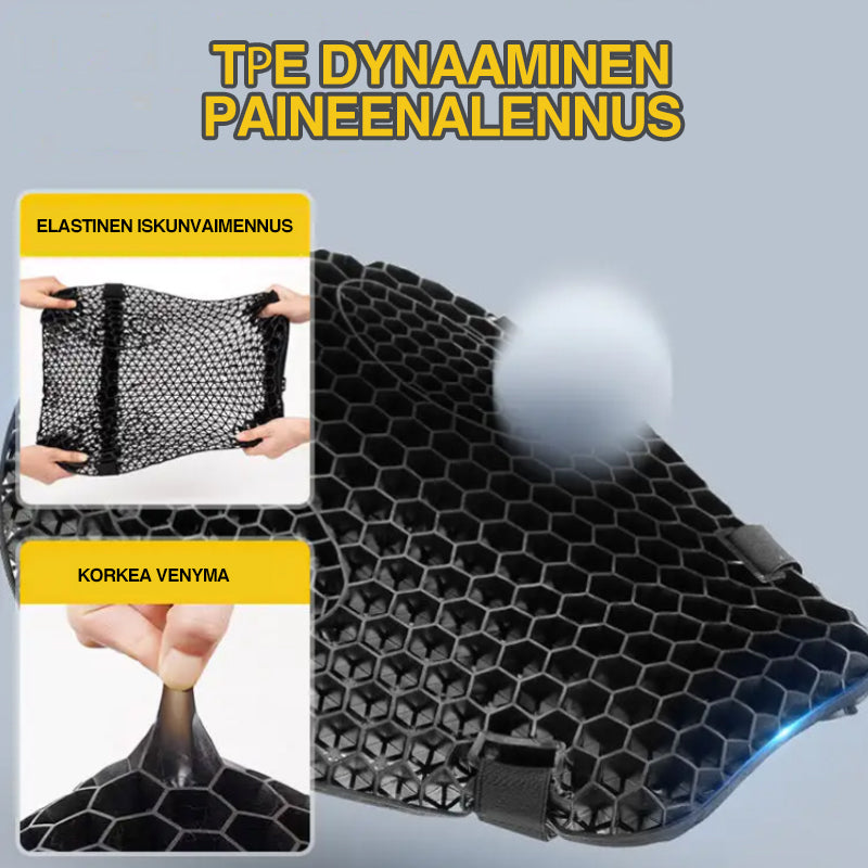 Hunajakenno 3D Hengittävä Moottoripyörän Istuintyyny