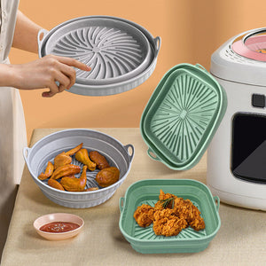 Kokoontaitettava silikoninen Airfryer -paistoastia