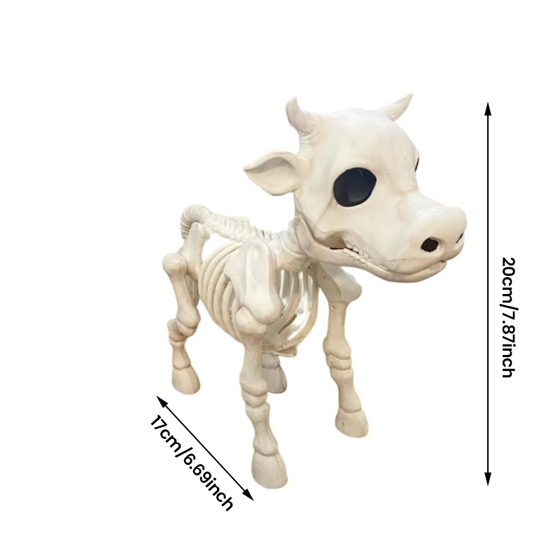 Lehmän luuranko Halloween-koriste