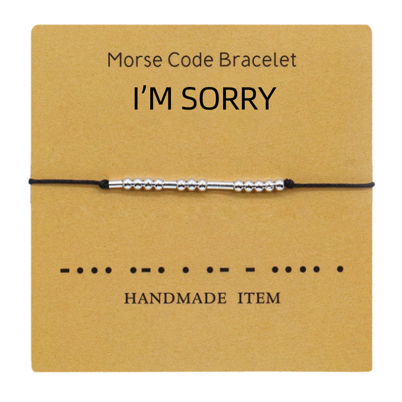 Morse koodi pari rannekoru