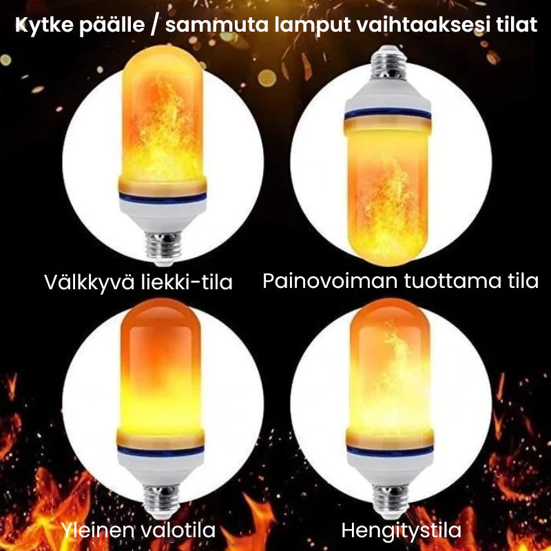 LED Painovoima-efekti liekkivalo